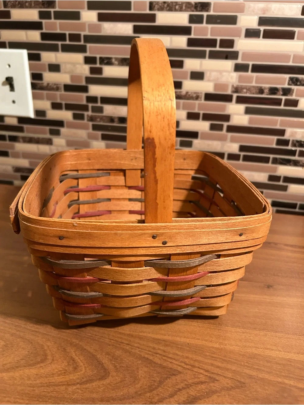 Vintage 1991 Longaberger “Imagine the Possibilities” Bee Basket- Natural Brown